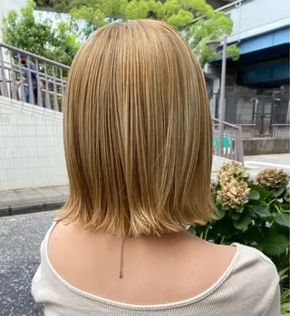ミディアム カラー/塚原里沙 川崎のヘアスタイル