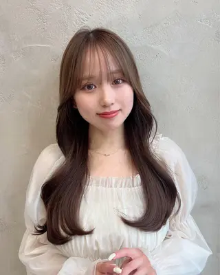 ロング 🧡くびれヘア/前髪 顔周り🧡久原結衣のヘアスタイル