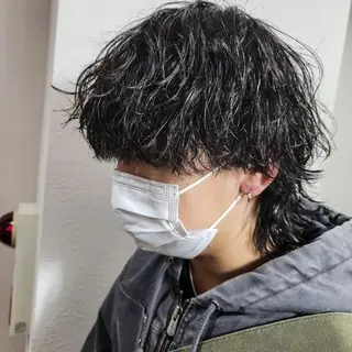 メンズ 特殊パーマ 片山恭兵のヘアスタイル