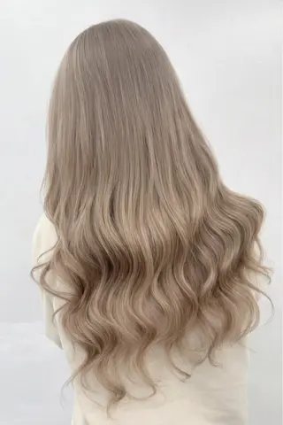 ロング カラー ワンホンレイヤー エクステづまのヘアスタイル