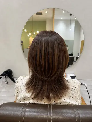 ミディアム レディースカット/ ヒグレアキコのヘアスタイル
