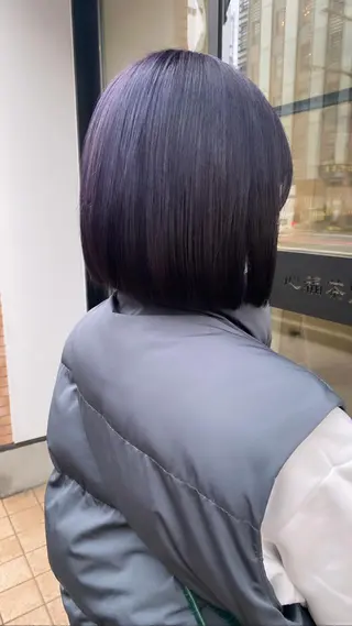 ショート カラー RURI韓国ボブ 🇰🇷タッセルボブのヘアスタイル