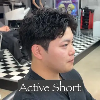 ショート パーマ ヘアアレンジ メンズ MENIN メンズ サロン 望月 涼太のヘアスタイル