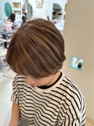 ショート eMu透明感カラー ちゅる髪yuki✩のヘアスタイル