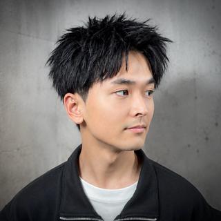 ショート メンズ スパイキーショート 心斎橋【戸兵吏駒】のヘアスタイル