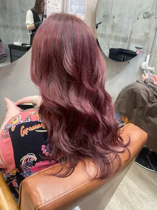 ロング カラー 東 史夏のヘアスタイル