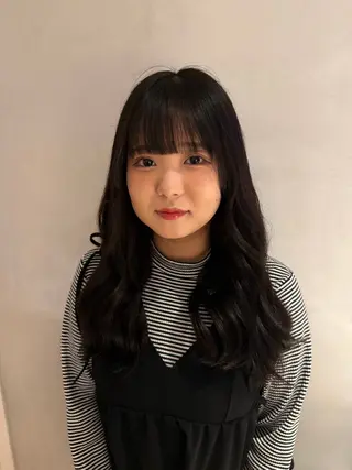 セミロング カラー ブリーチカラー特化 梅田中崎町/あかりのヘアスタイル