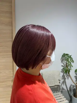 ショート カラー 透明感ケアカラー/ レイヤー/ryokaのヘアスタイル