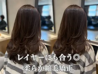 セミロング ヘアセット/レイヤー 赤み消し/はるかのヘアスタイル