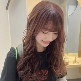 ロング カラー レイヤー/暖色カラー 🎀はるのヘアスタイル