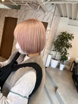 ショート カラー ハイトーン×似合わせ 🌱中川慎之介のヘアスタイル