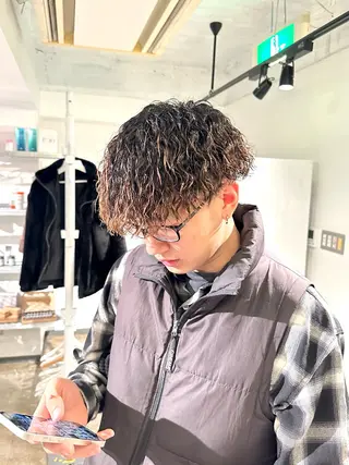 パーマ メンズ 骨格補正施術/メンズ 専門美容師/YUYAのヘアスタイル