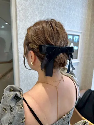 ミディアム ヘアアレンジ 🍒Natsuka /ガーリー/アレンジのヘアスタイル