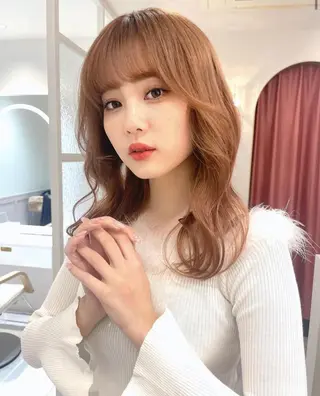 ロング fuwari 美白ショコラカラーのヘアスタイル