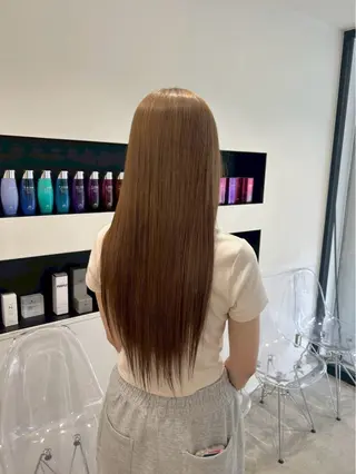 ロング カラー himari💜 酸性ストレートのヘアスタイル