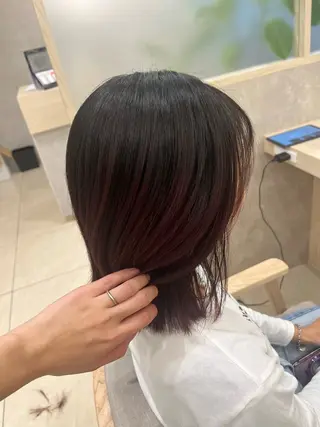 ミディアム カラー 透明感カラー/ツヤ髪 漆谷妃茉莉🌷のヘアスタイル