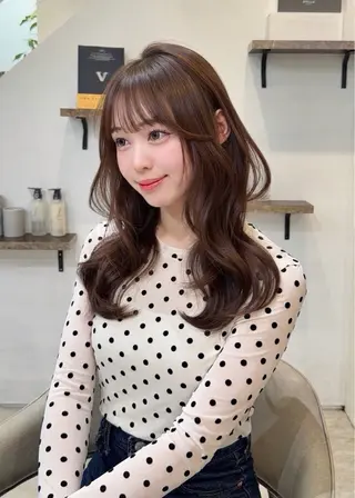 セミロング レイヤー特化 渋谷美容師/れなのヘアスタイル