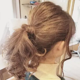 ロング ヘアアレンジ spa hair ark 富井直美のヘアスタイル