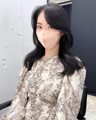 セミロング 韓国レイヤーカット 髪質改善▫️水野有真のヘアスタイル