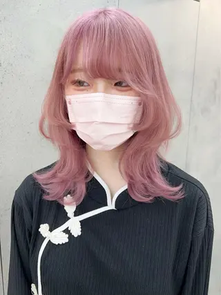 ミディアム カラー ウルフ🤍渋谷 🤍Mizukiのヘアスタイル