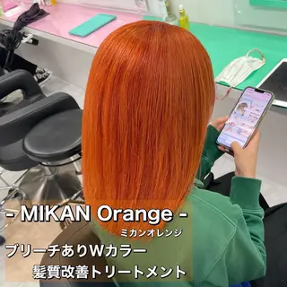 セミロング カラー ボブカットモデル 募集中　ukaのヘアスタイル