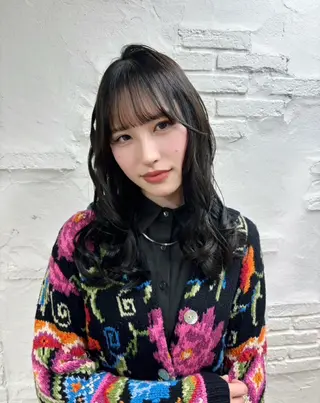 セミロング カラー ✨️透明感･艶カラー ✨️RINのヘアスタイル