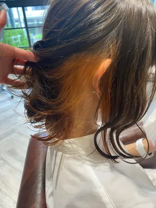 カラー ブリーチカラー⸜♡⸝ クルミ🐍のヘアスタイル