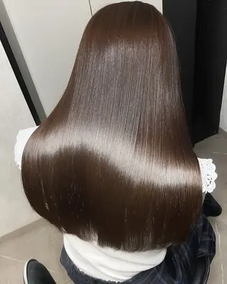 ミディアム ひゅうが/新宿 髪質改善/縮毛矯正のヘアスタイル