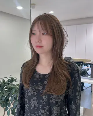 セミロング カラー 似合わせレイヤー/ 髪質改善/Aoiのヘアスタイル