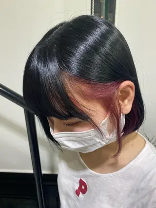 ミディアム カラー ヘアアレンジ TSUNA 🌙 Lim 五反田のマツエク・マツパデザイン