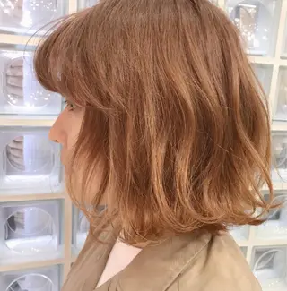 ミディアム カラー パーマ ヘアアレンジ メンズ 神山 昌子のヘアスタイル