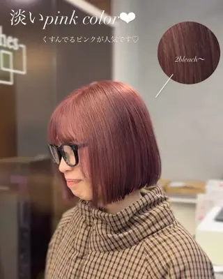 ショート Mirai/ 艶カラー/暖色カラーのヘアスタイル