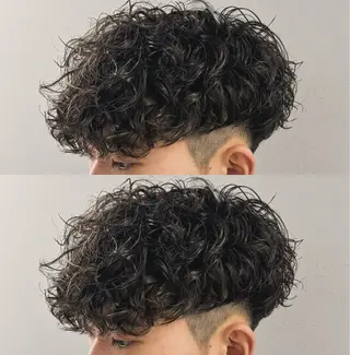 パーマ メンズ 🤍メンズ韓国ヘア HARUNA🖤のヘアスタイル