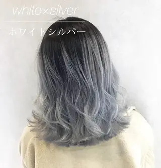 ロング カラー ヘアアレンジ エクステ×ブリーチ 😈ちあき😈のヘアスタイル