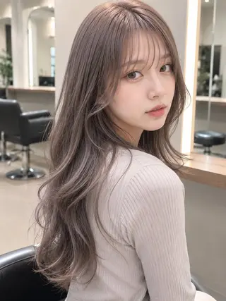 ロング カラー EARTH 榎本のヘアスタイル