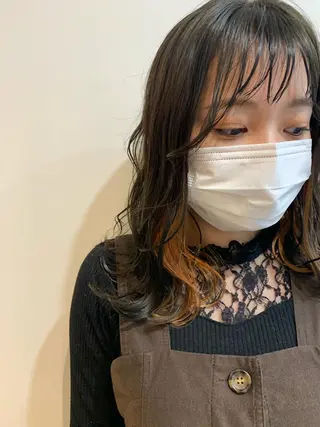 ロング カラー ヘアアレンジ REONA🪽✨薬院 レイヤーカット🫧のヘアスタイル
