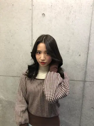 セミロング 透明感カラー/ 髪質改善/kuroのヘアスタイル
