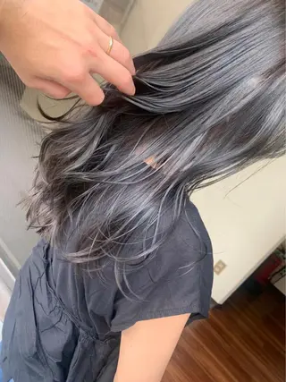 ロング カラー パーマ ヘアアレンジ メンズ キッズ ネイル マツエク・マツパ アイブロウ メンズヘアのカリスマ 北地　空のヘアスタイル