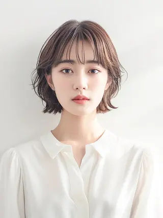 ショート カラー ヘアアレンジ ivybyCIEL 女性専用サロンのヘアスタイル