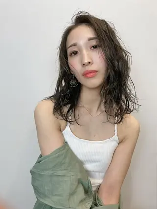 セミロング ♡レイヤーカット れお♡のヘアスタイル