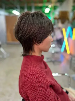 ショート 美髪ナチュラルヘア のぐちよしきのヘアスタイル