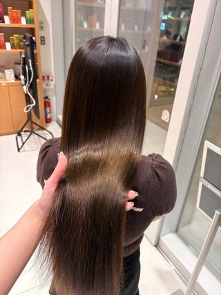 ロング 💎ツヤ髪ストレート カラー💎かのんのヘアスタイル