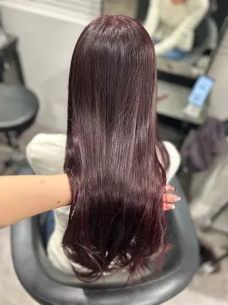 セミロング カラー ヘアアレンジ 💎韓国/ レイヤー カット/ 暖色🫧のヘアスタイル