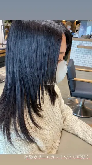 ロング レイヤー/大人ボブ| ワタナベ リョウカのヘアスタイル