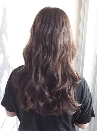 ロング カラー 髪質改善縮毛矯正 美容師✂️山崎竜二のヘアスタイル