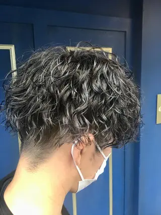 ショート パーマ メンズ 🦩パーマン🦩佐藤 航太のヘアスタイル