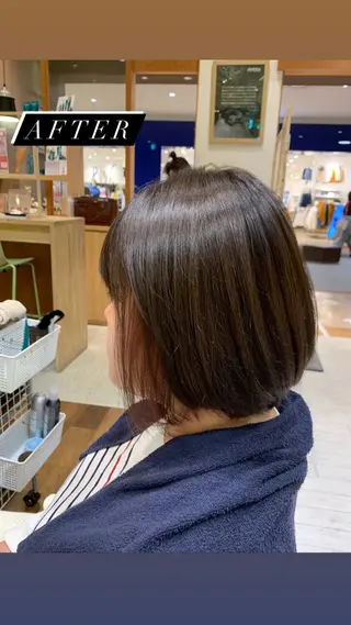 ミディアム カラー 🍀小顔ショート🍀 有賀祐貴のヘアスタイル