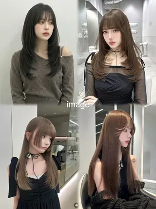 ロング 萩原 紗妃のヘアスタイル