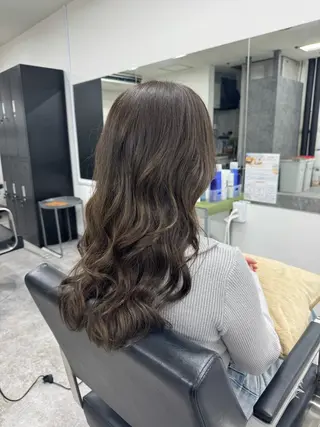ロング カラー 髪質改善メニュー 長井 美佐子のヘアスタイル