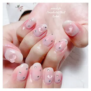 ミディアム ネイル 🐾enen style 🐾のネイルデザイン